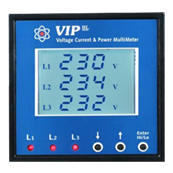 Elnet VIP wattmetre, V, I, P (Q, S), F, PF, ecran LCD
