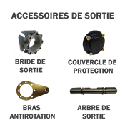 Accessoires de Sortie pour Réducteur TKM28