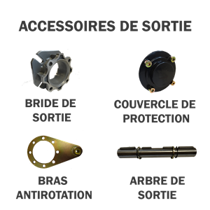 Accessoires de Sortie pour Réducteur TKM28